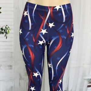 Fourth of July Capri Leggings